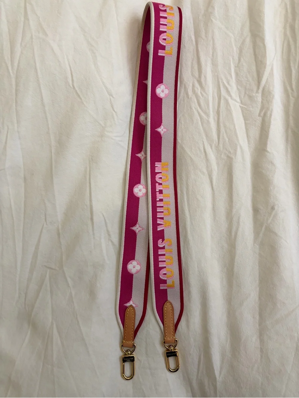 Louis Vuitton Pink Guitar Strap